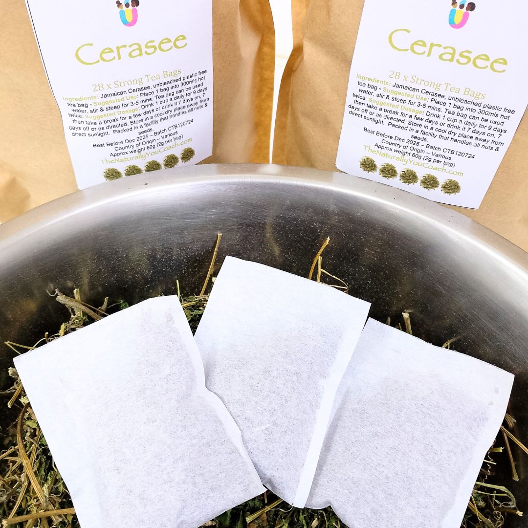 Cerasee Herbal Tea - 28 x Strong Plastic Free Tea Bags